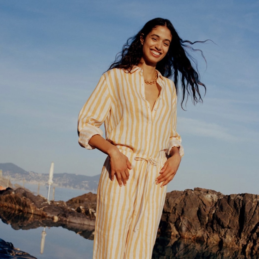 Reformation Preston Linen Top